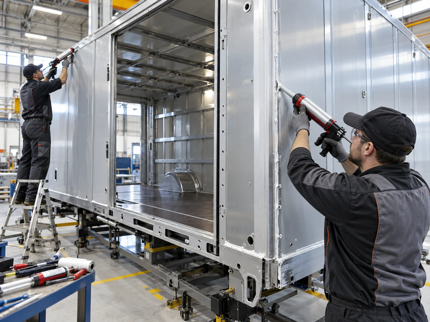 Transport compartment assembly application