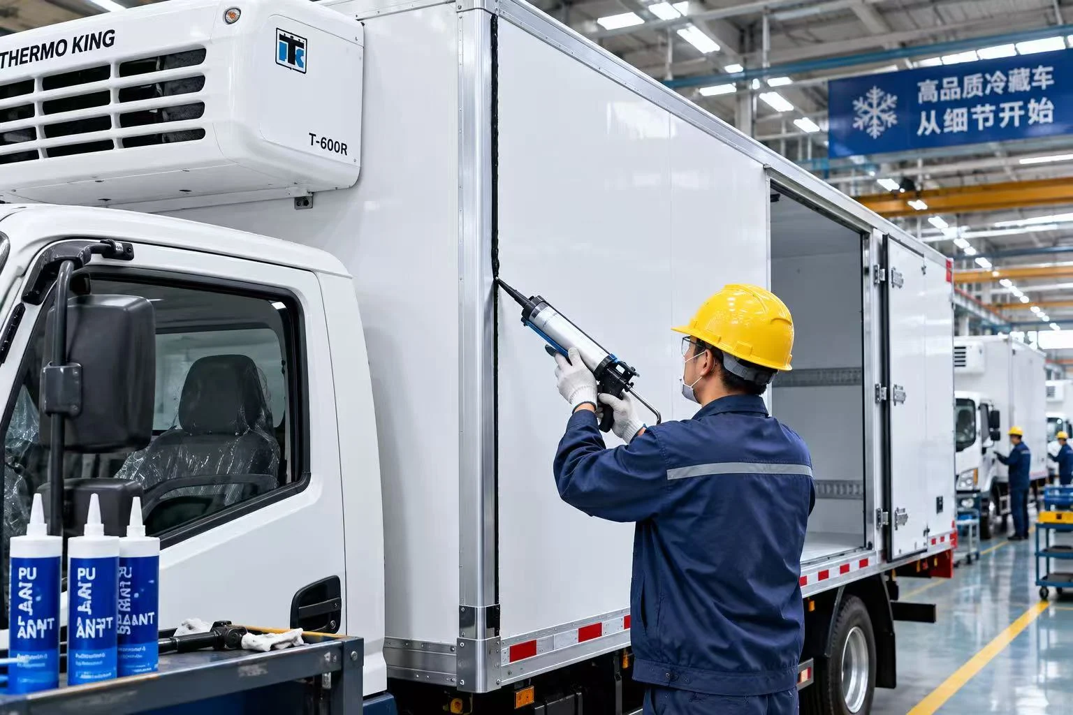Refrigerated truck compartments application